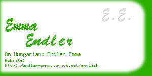 emma endler business card